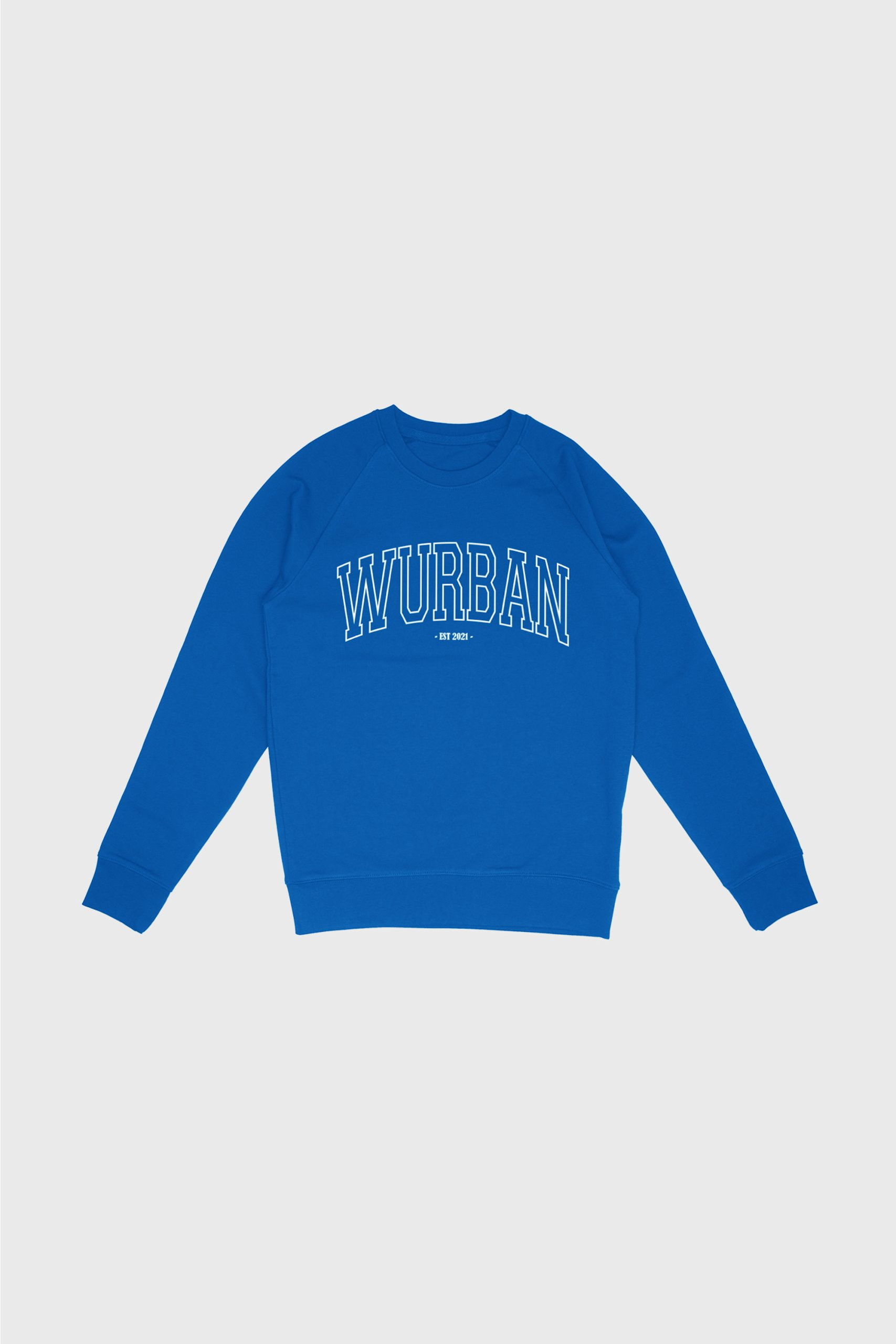 Varsity blue sweater