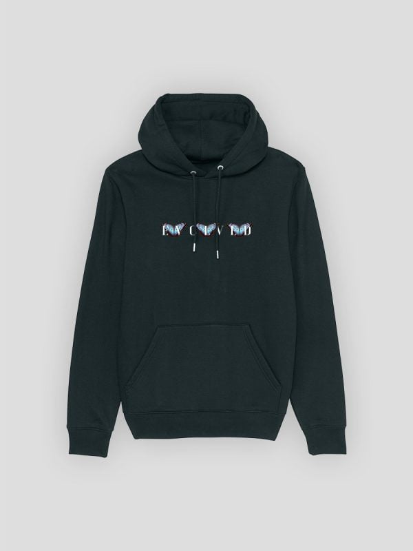 Een casual streetwear hoodie met opvallende vlinders en inspirerende evolved butterfly quotes van Wurban Wear