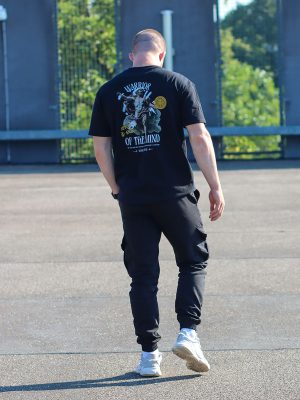 een inspirerend oversized t shirt van Wurban Wear met de stoic quote warrior of the mind