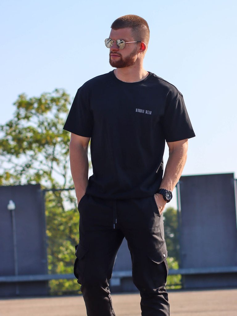 een inspirerend oversized t shirt van Wurban Wear met de stoic quote warrior of the mind