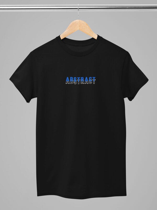 Een abstract t shirt van Wurban Wear dit casual t shirt heeft een abstracte kunstvorming op de achterkant